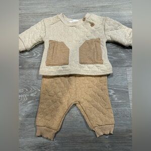Rachel Zoe Cream and Tan Kids Matching Set